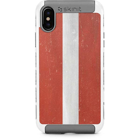 Latvia Flag Distressed iPhone X/XS Cargo Case